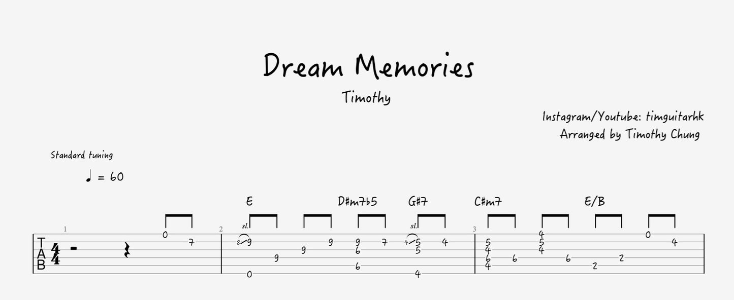 Dream Memories - Timothy